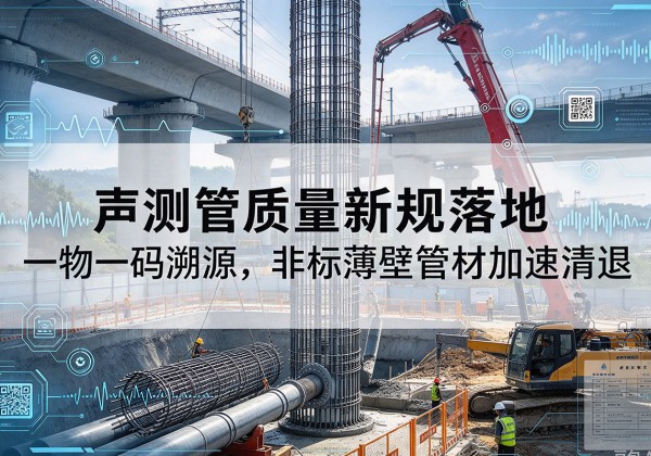 梅县声测管质量新规落地，一物一码溯源，非标薄壁管材加速清退